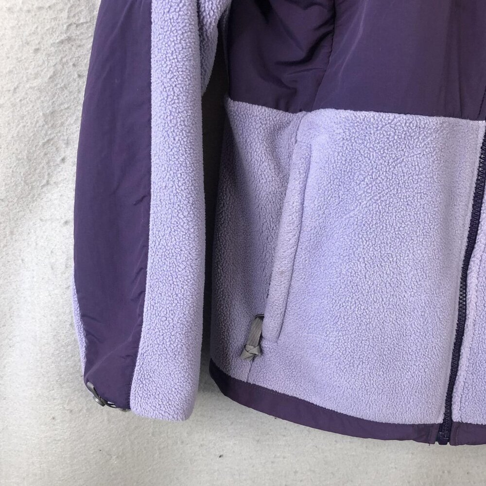 The North Face Jacket Womens L Purple Polartec Fleece Full Zip Logo Outdoor - Picture 6 of 16